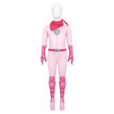 Princess Peach Kids Girls Cosplay Costume Jumpsuit  Outfits Halloween Carnival Party Suit
